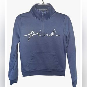 Victoria’s Secret pink quarter zip logo sweatshirt